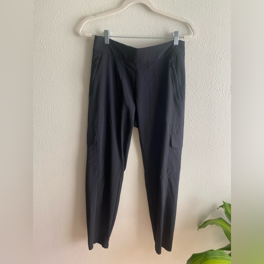 Athleta Lose Fit Jogger Style Workout Gym Pants Black Womens Size 8